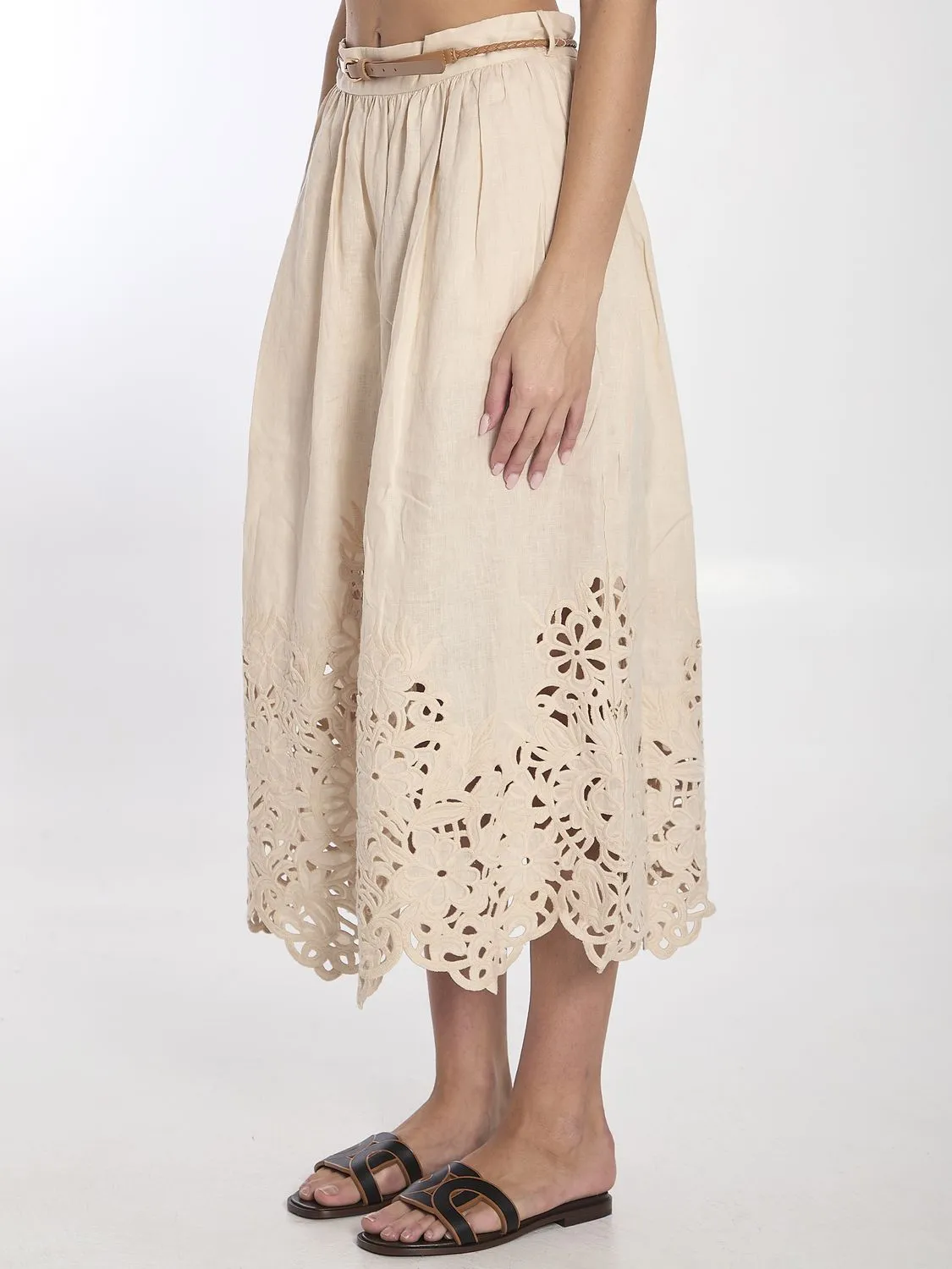WYLIE EMBROIDERED MIDI SKIRT sold by Lord & Taylor product image thumbnail 2