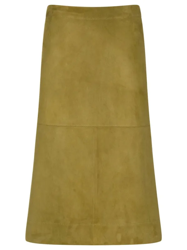 LEATHER MIDI SKIRT sold by Lord & Taylor