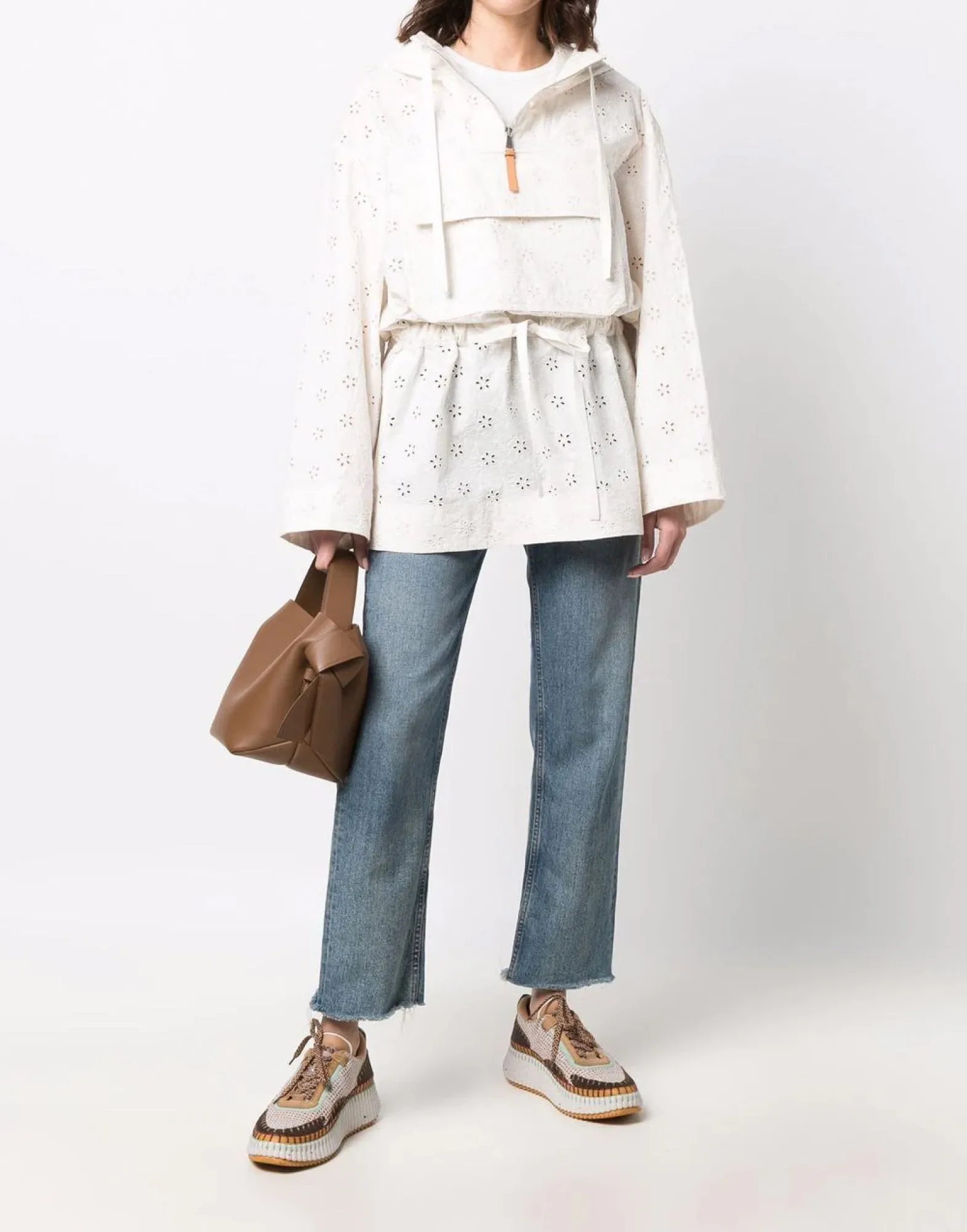 2 GENIUS 1952 ASNEN BRODERIE ANGLAISE CAPE sold by Lord & Taylor product image thumbnail 2