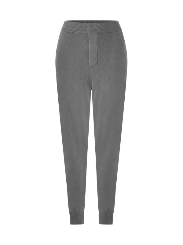 LOGO KNITTED CASHMERE JOGGERS TRACK PANTS sold by Lord & Taylor