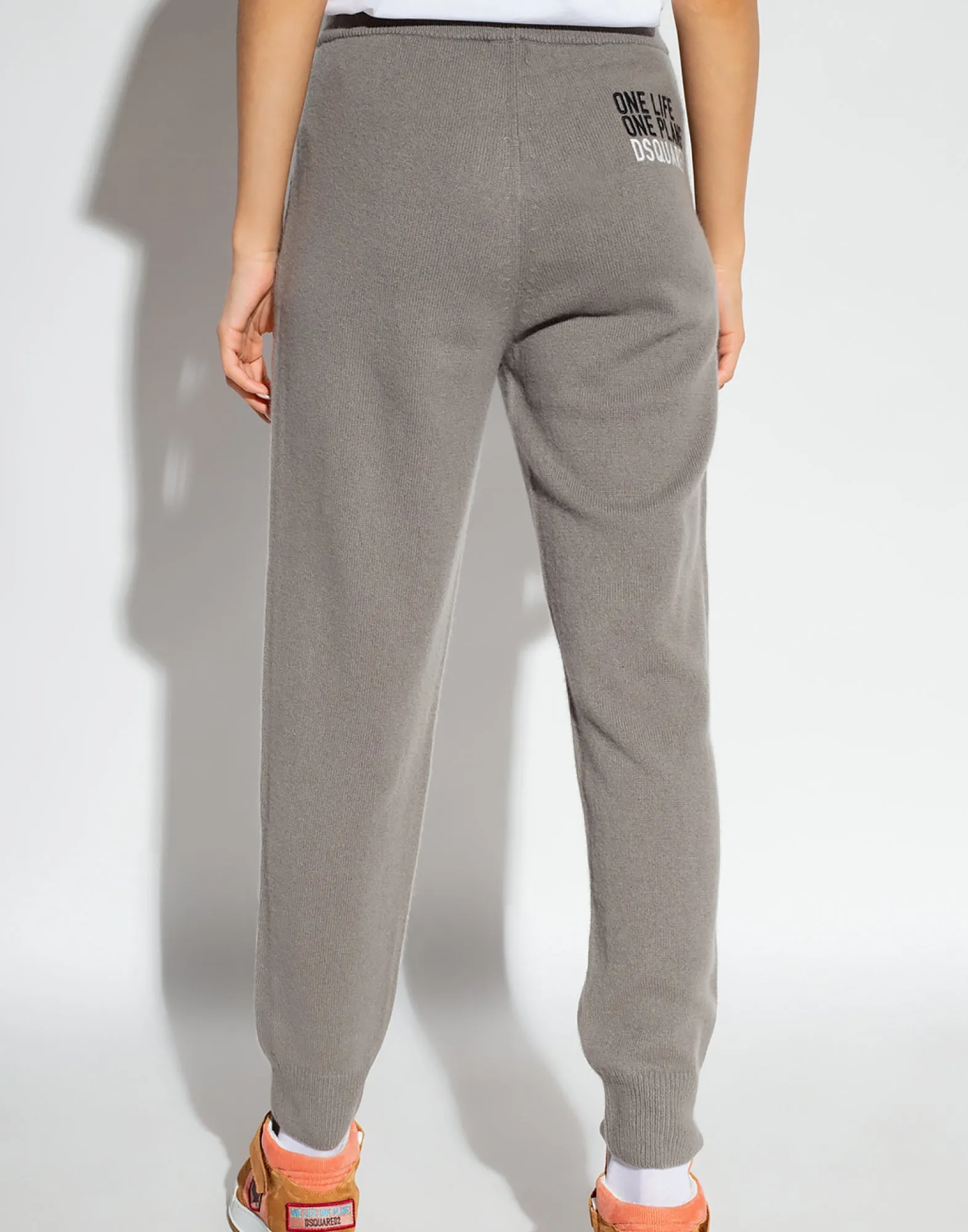 LOGO KNITTED CASHMERE JOGGERS TRACK PANTS sold by Lord & Taylor product image thumbnail 4