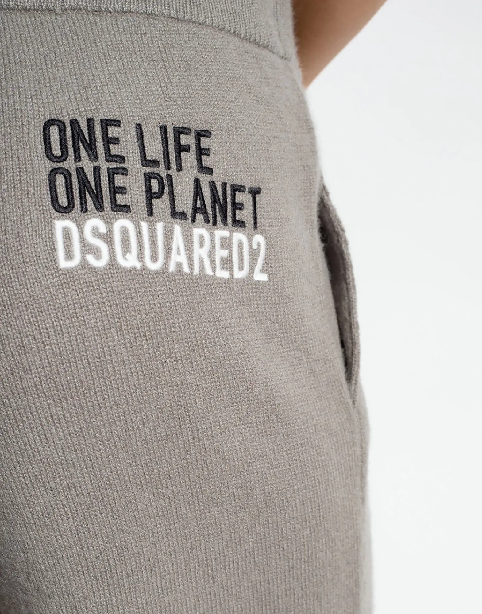 LOGO KNITTED CASHMERE JOGGERS TRACK PANTS sold by Lord & Taylor product image thumbnail 5