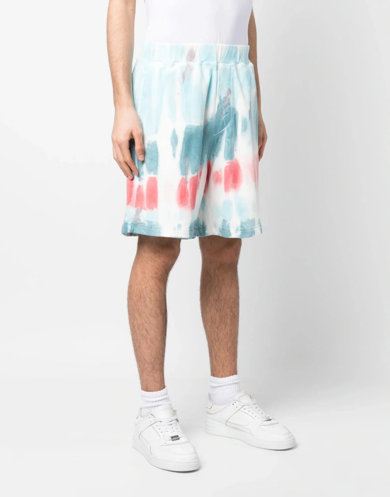 TIE DYE DISTRESSED RELAX FIT SHORTS sold by Lord & Taylor product image thumbnail 3