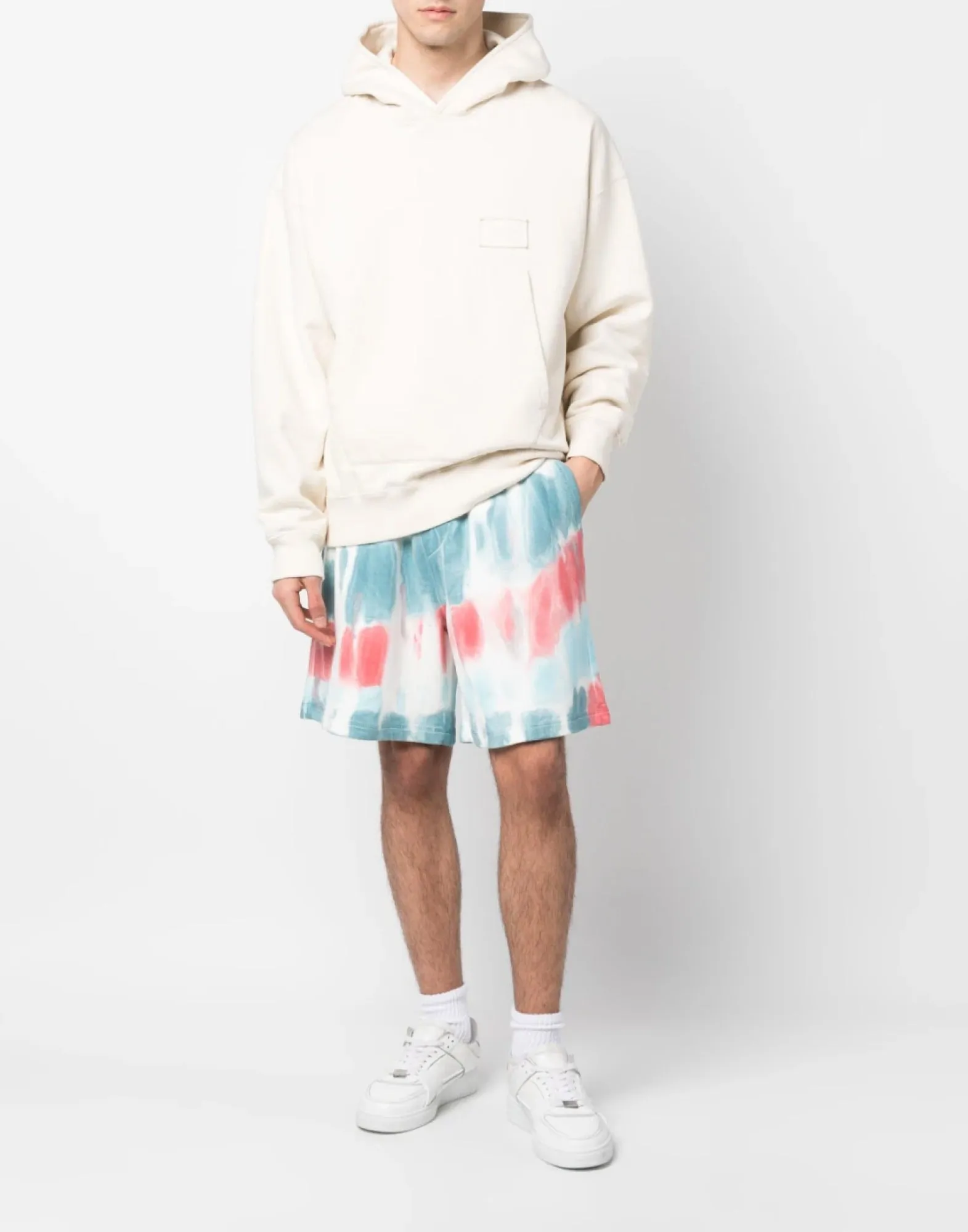 TIE DYE DISTRESSED RELAX FIT SHORTS sold by Lord & Taylor product image thumbnail 2