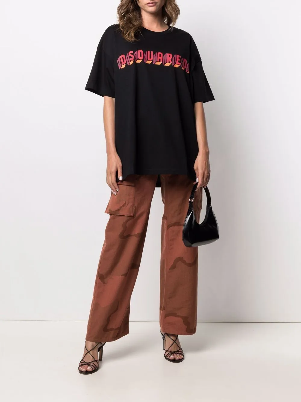 MIRROR LOGO OVERSIZE T-SHIRT sold by Lord & Taylor product image thumbnail 2