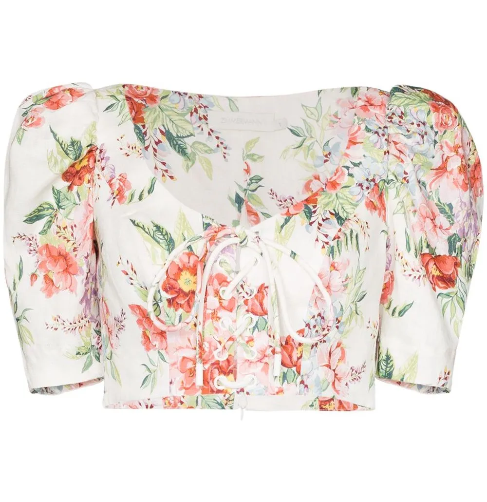 BELLITUDE LACED CROP TOP sold by Lord & Taylor
