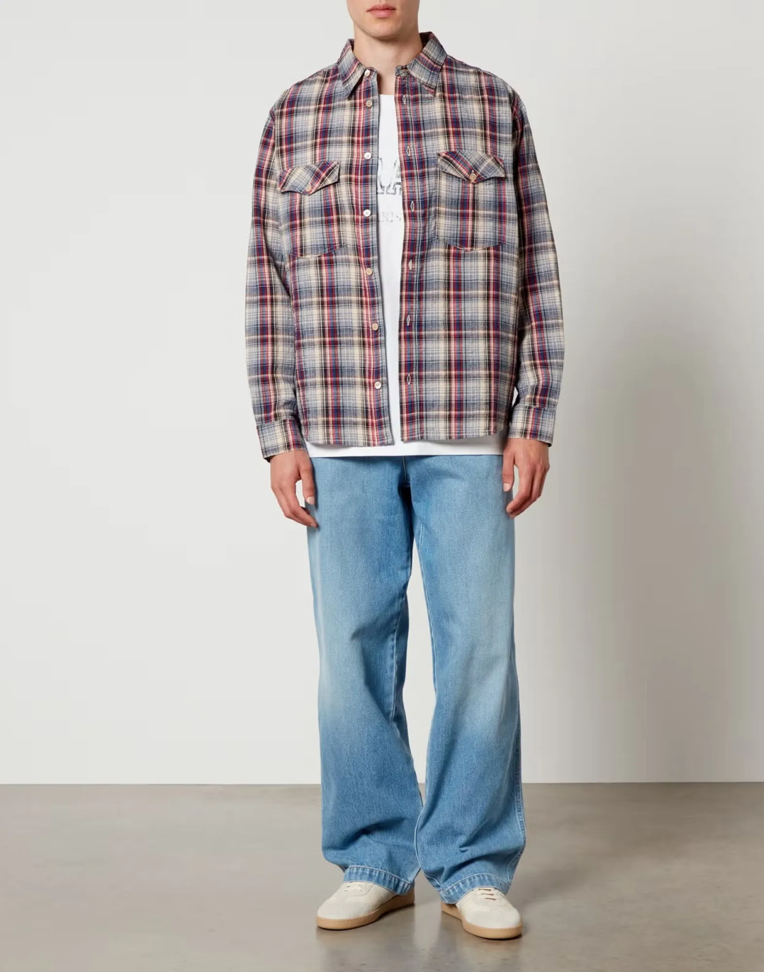 LYDIAN COTTON LINEN CHECK SHIRT sold by Lord & Taylor product image thumbnail 2