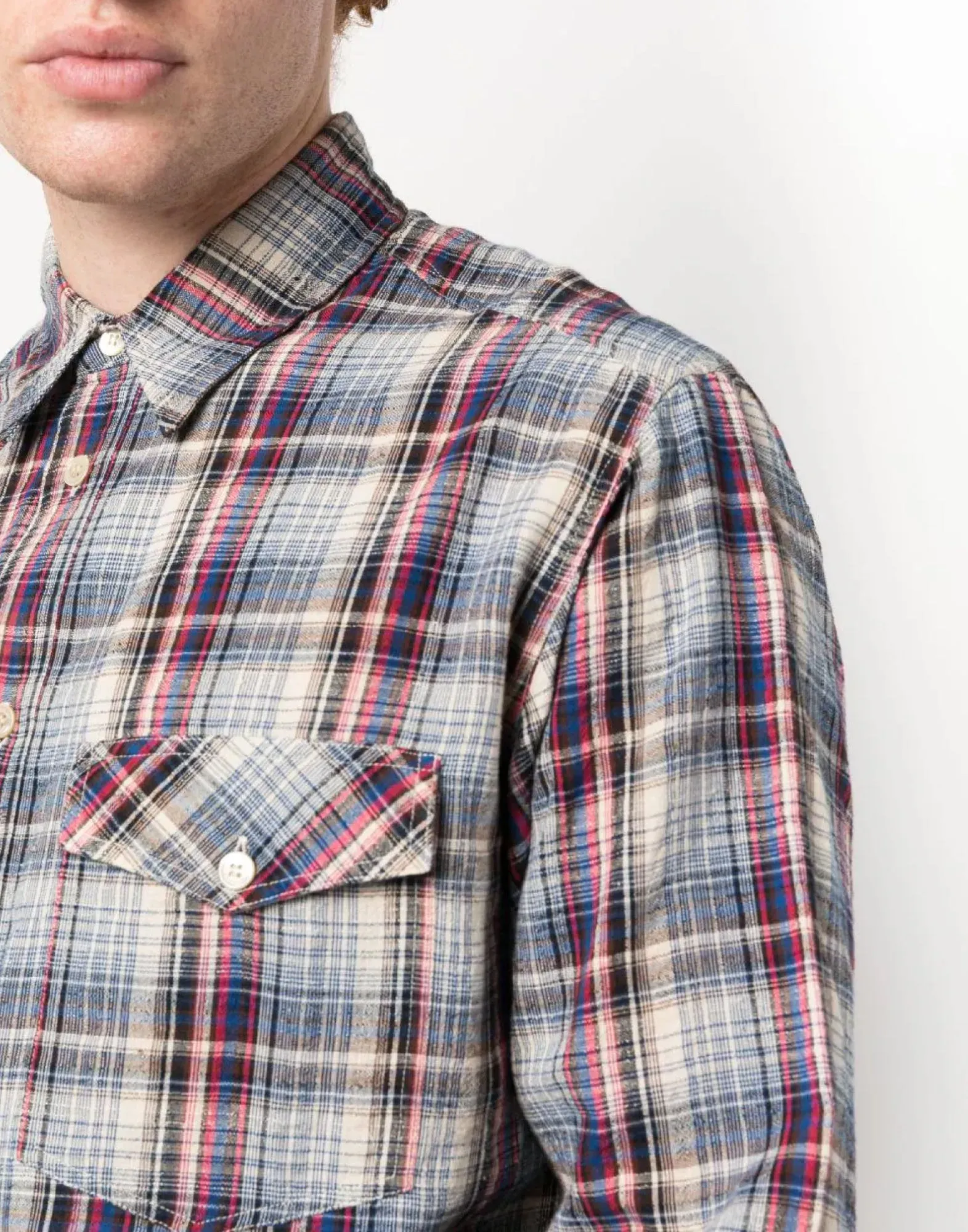 LYDIAN COTTON LINEN CHECK SHIRT sold by Lord & Taylor product image thumbnail 5