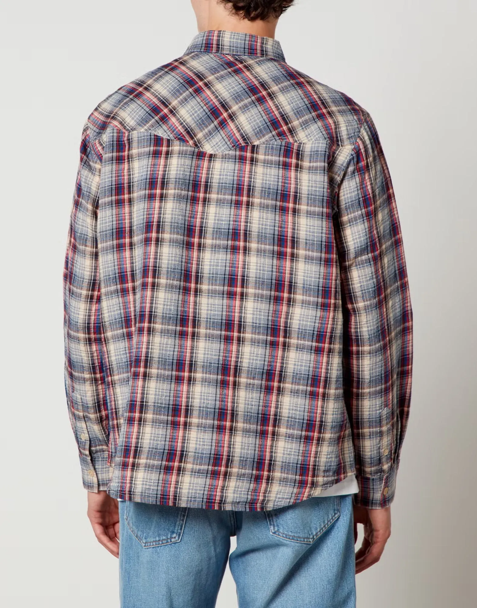 LYDIAN COTTON LINEN CHECK SHIRT sold by Lord & Taylor product image thumbnail 4