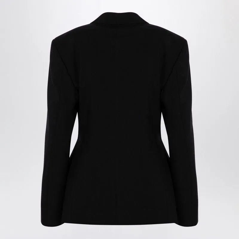 HOURGLASS JACKET IN BLACK WOOL sold by Lord & Taylor product image thumbnail 2