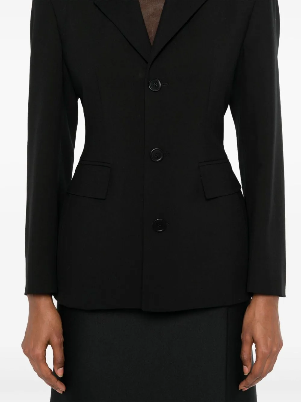 HOURGLASS JACKET IN BLACK WOOL sold by Lord & Taylor product image thumbnail 5
