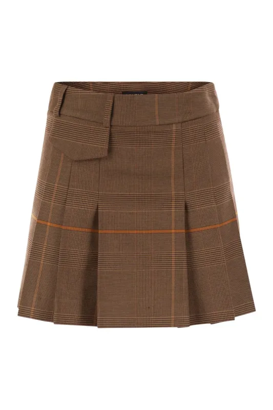 PRINCE OF WALES MINI SKIRT sold by Lord & Taylor