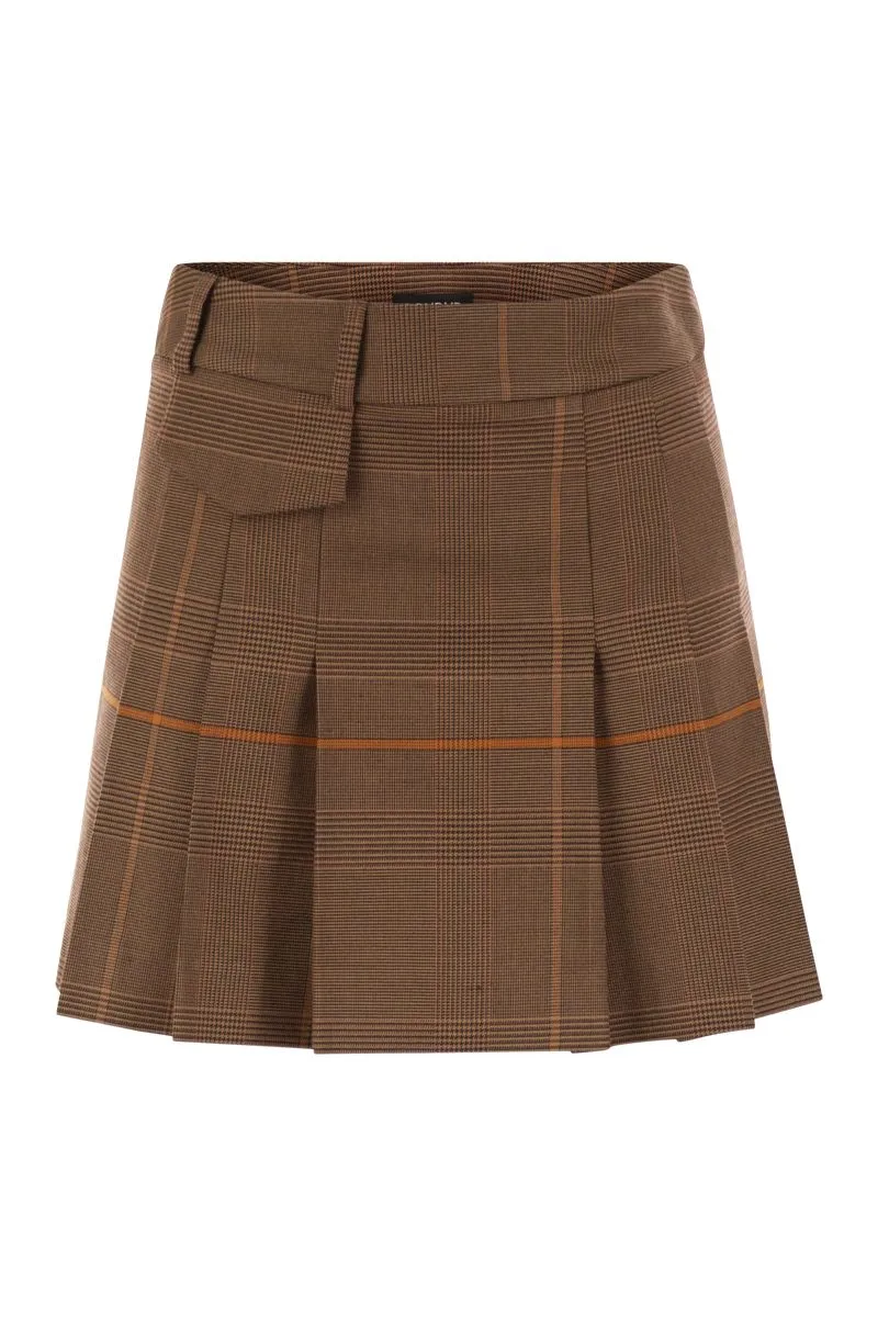PRINCE OF WALES MINI SKIRT sold by Lord & Taylor