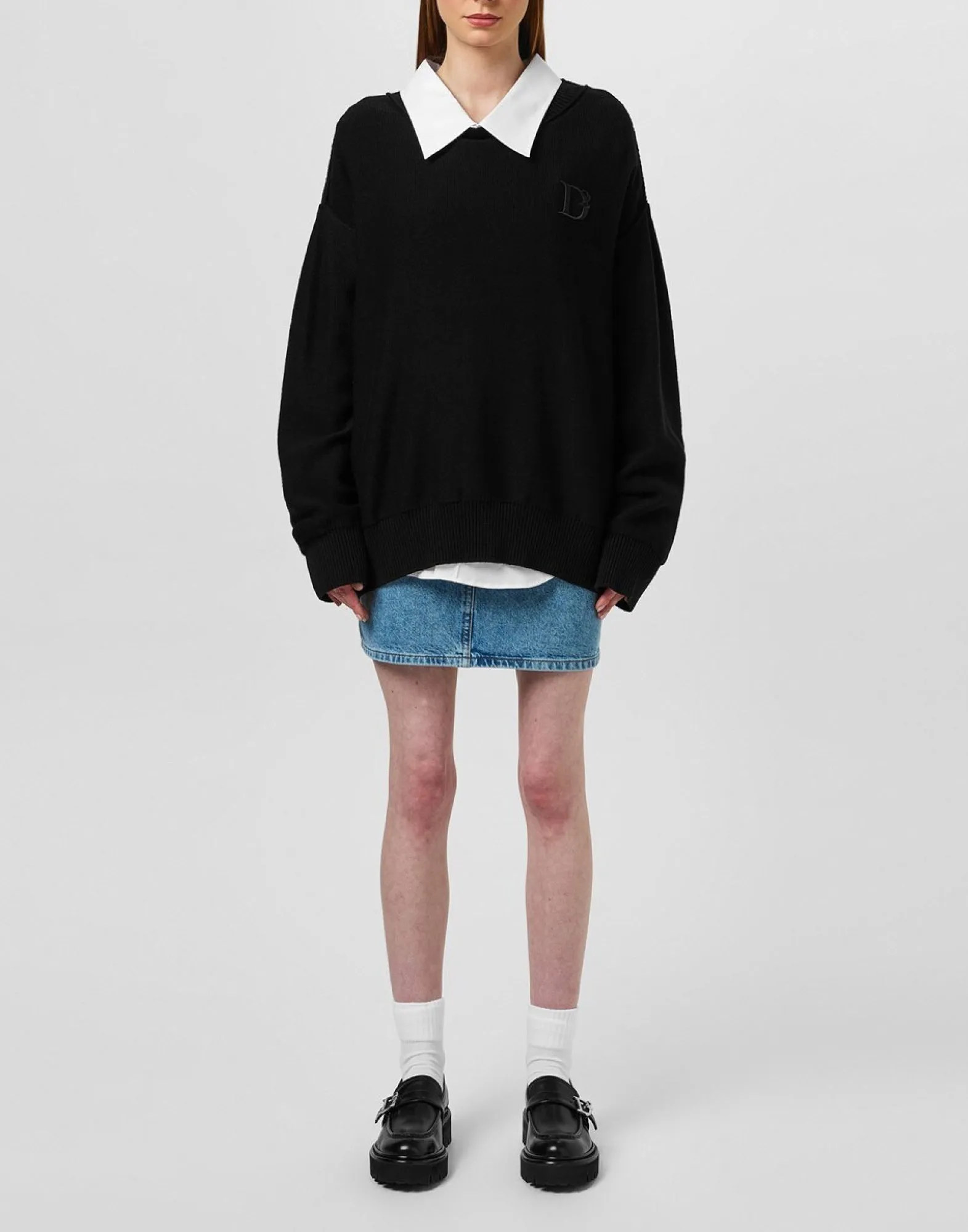 D2 STATEMENT LOGO KNIT SWEATER sold by Lord & Taylor product image thumbnail 2