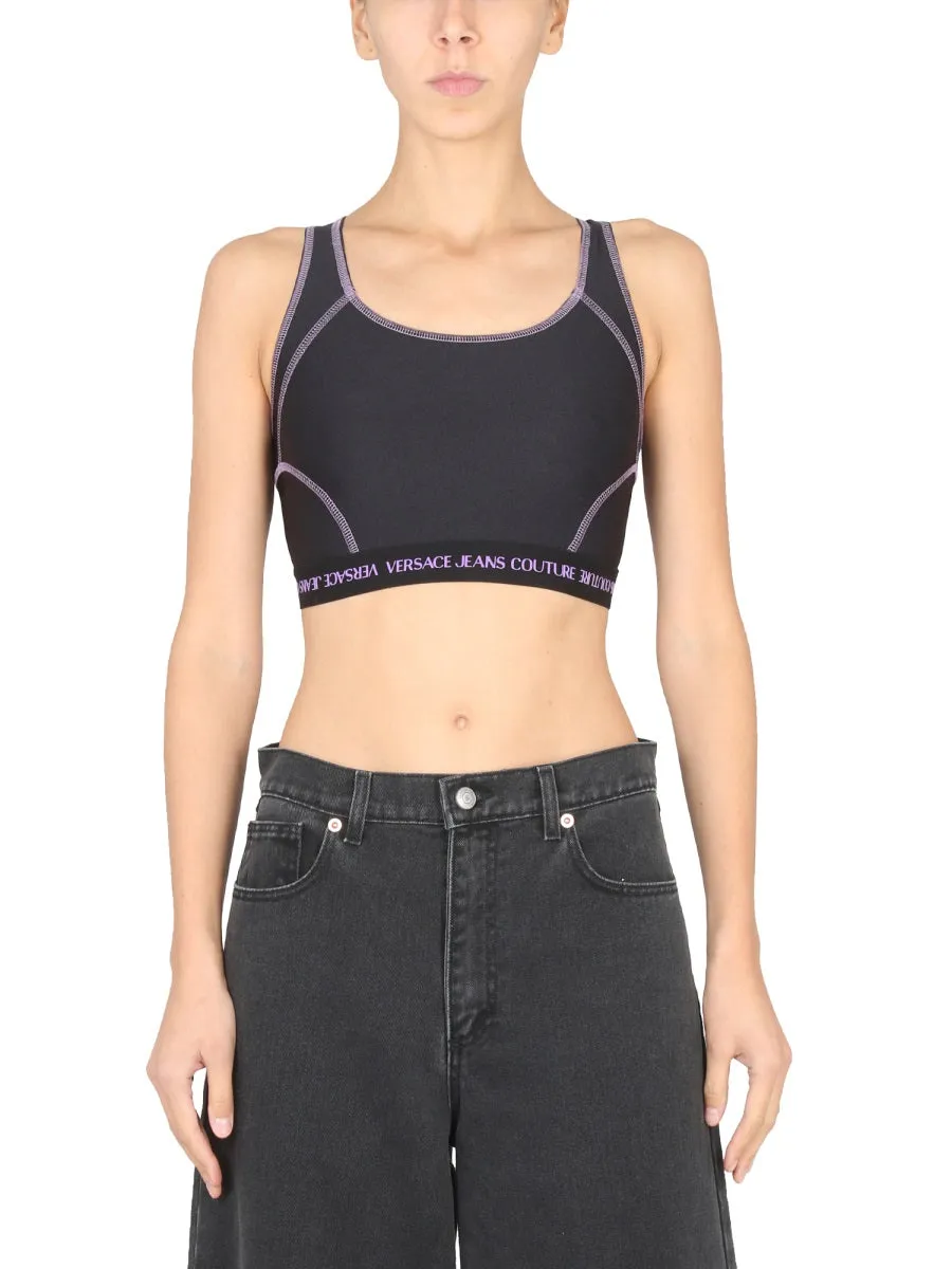 CROP TOP WITH LOGO BAND sold by Lord & Taylor