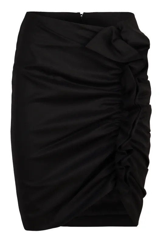 MIDI SKIRT WITH DRAPE sold by Lord & Taylor