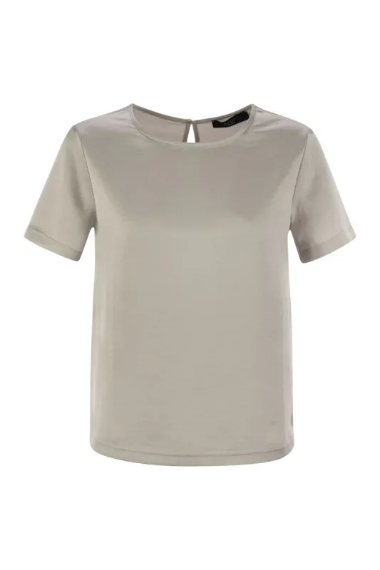AMBURGO - SATIN AND JERSEY T-SHIRT sold by Lord & Taylor