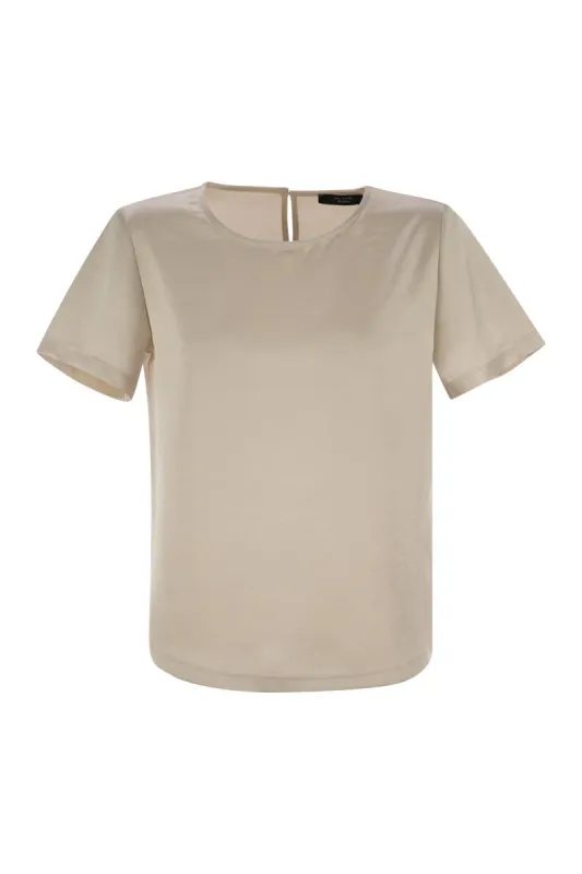 AMBURGO - SATIN AND JERSEY T-SHIRT sold by Lord & Taylor