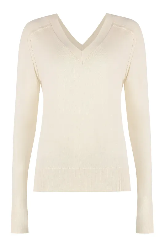 WOOL V-NECK SWEATER sold by Lord & Taylor