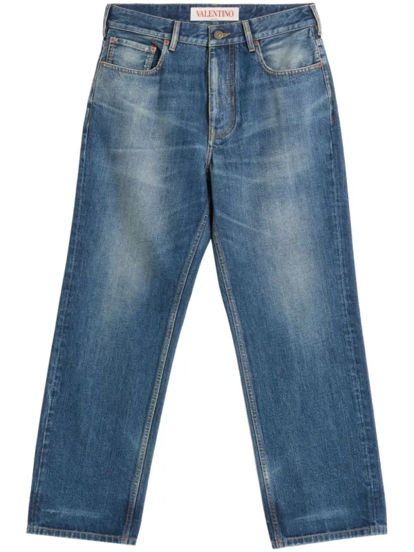 BLUE WASHED DENIM JEANS sold by Lord & Taylor