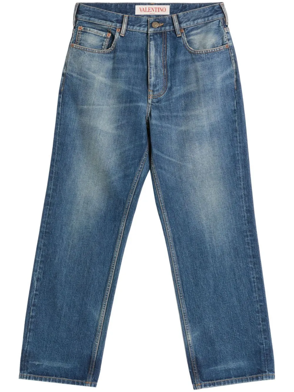 BLUE WASHED DENIM JEANS sold by Lord & Taylor