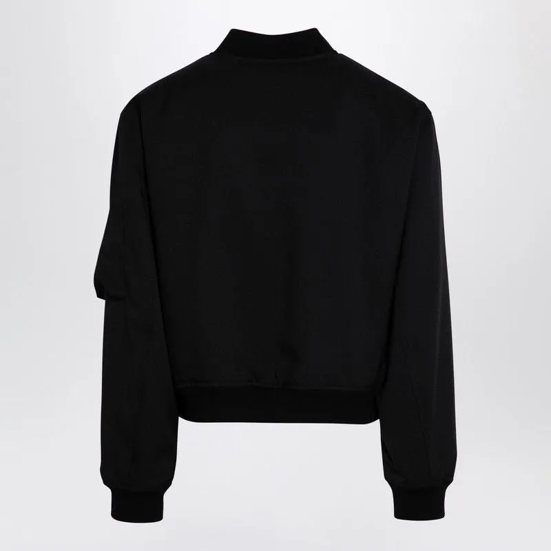 BLACK ZIPPED BOMBER JACKET sold by Lord & Taylor product image thumbnail 2