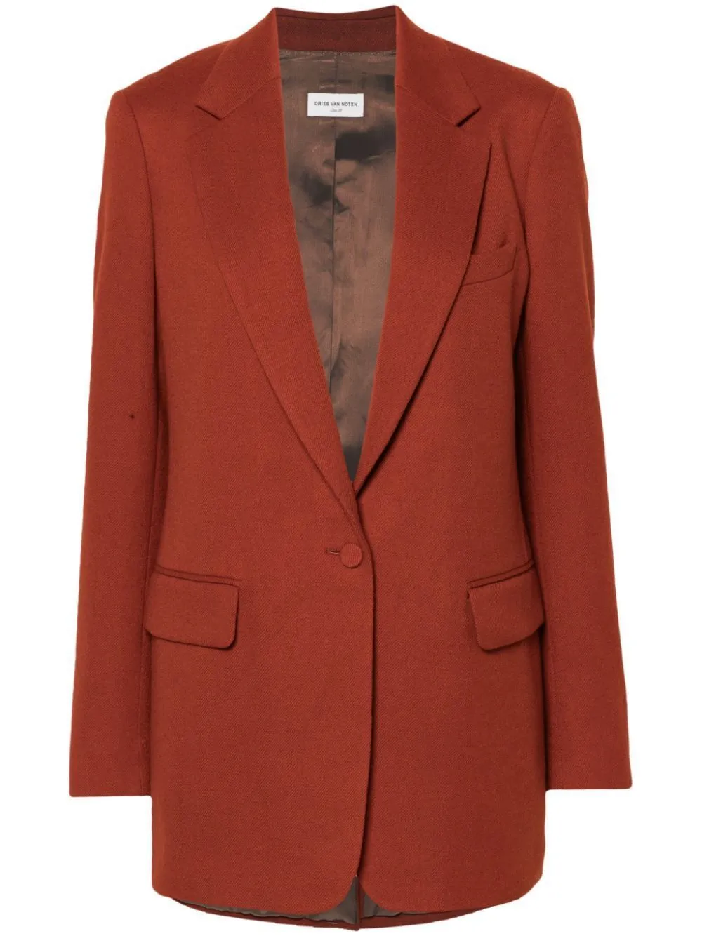 RED SINGLE-BREASTED JACKET IN WOOL sold by Lord & Taylor