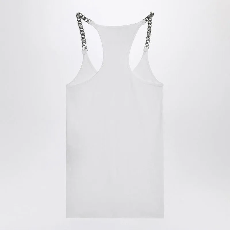 WHITE TANK TOP WITH CHAIN STRAPS sold by Lord & Taylor product image thumbnail 2