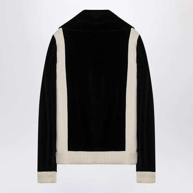BLACK CHENILLE SWEATSHIRT WITH CHEZ PATCH sold by Lord & Taylor product image thumbnail 2