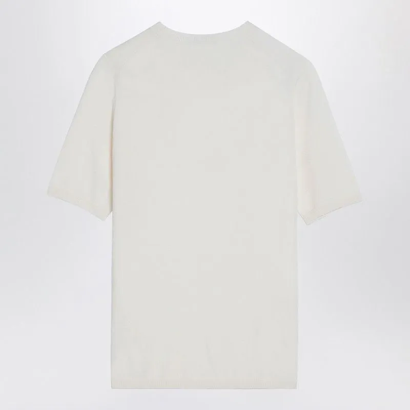 WHITE SILK AND CASHMERE CREW-NECK T-SHIRT sold by Lord & Taylor product image thumbnail 2