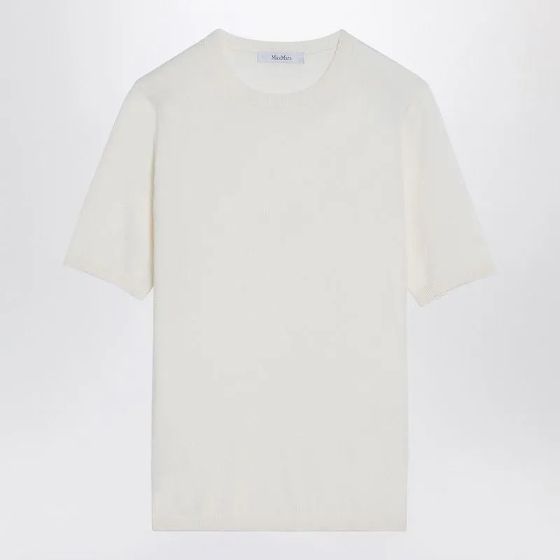 WHITE SILK AND CASHMERE CREW-NECK T-SHIRT sold by Lord & Taylor