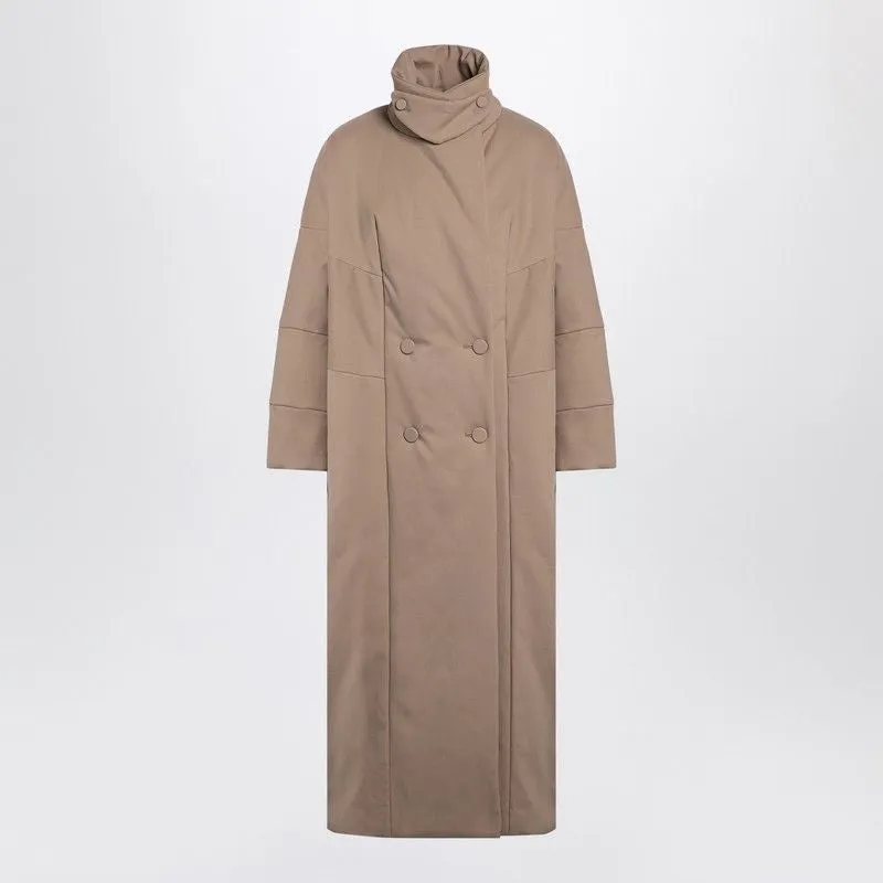 OVERSIZED COAT IN CAMEL-COLOURED COTTON sold by Lord & Taylor