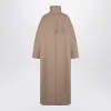 OVERSIZED COAT IN CAMEL-COLOURED COTTON sold by Lord & Taylor