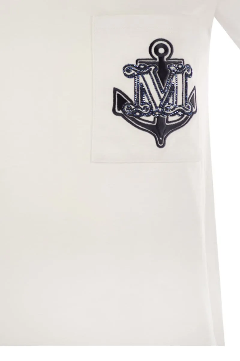 ACACIA - JERSEY T-SHIRT WITH EMBROIDERED BREAST POCKET sold by Lord & Taylor product image thumbnail 4