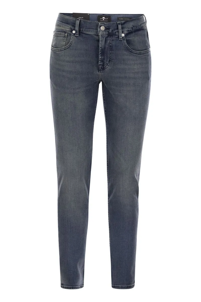 SLIMMY TAPERED GLOBE - SKINNY MEDIUM-WAISTED JEANS sold by Lord & Taylor