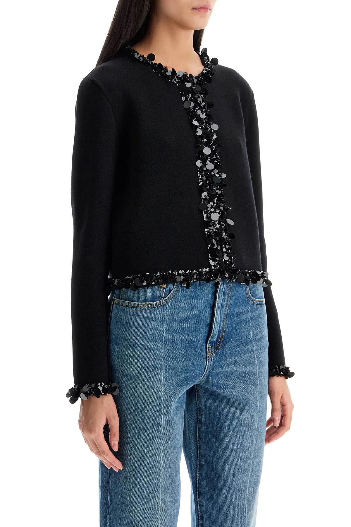 SEQUINED WOOL CARIDGAN sold by Lord & Taylor product image thumbnail 2