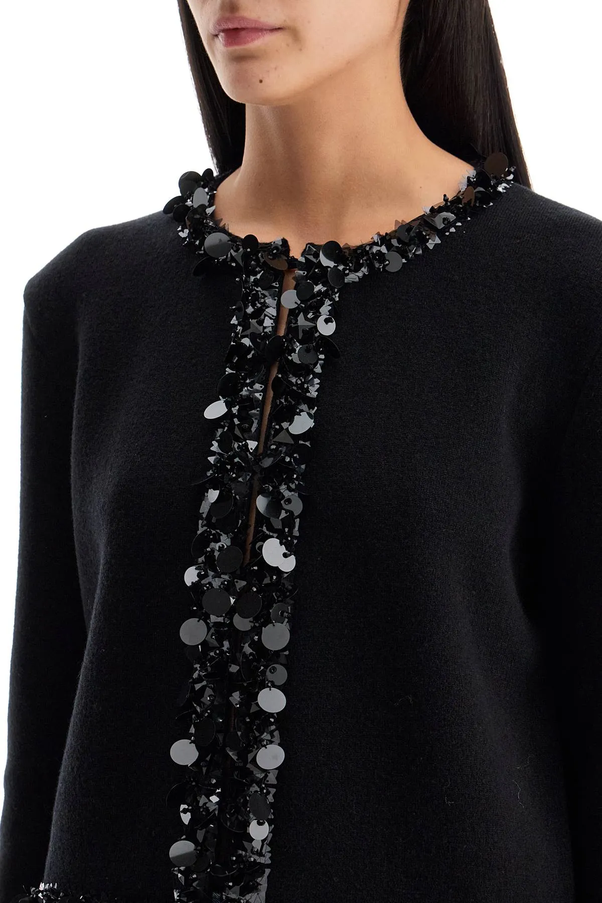 SEQUINED WOOL CARIDGAN sold by Lord & Taylor product image thumbnail 4