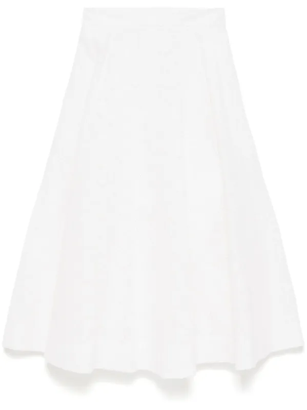 CRUSH COTTON MIDI SKIRT sold by Lord & Taylor