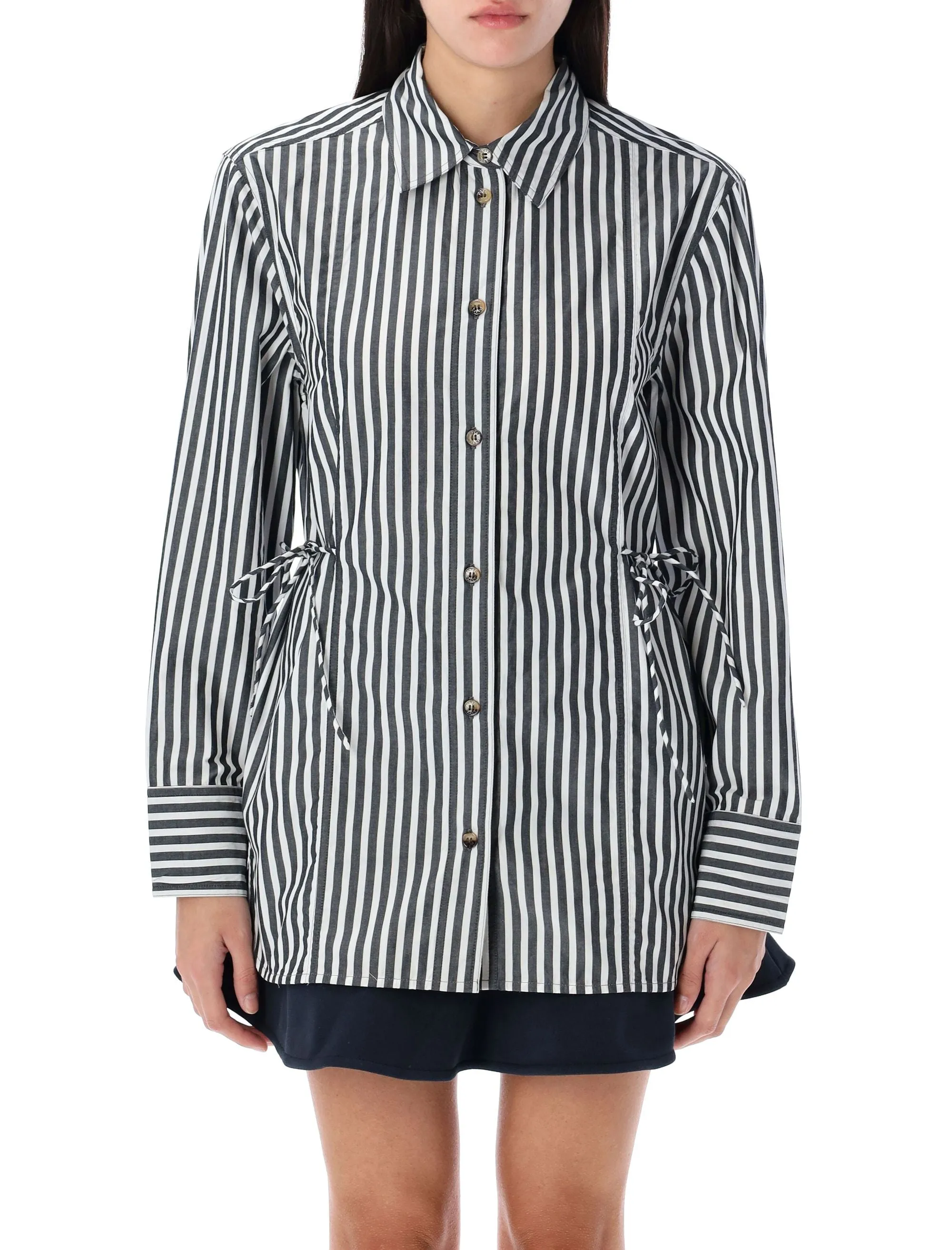 STRIPE TIE STRING SHIRT sold by Lord & Taylor