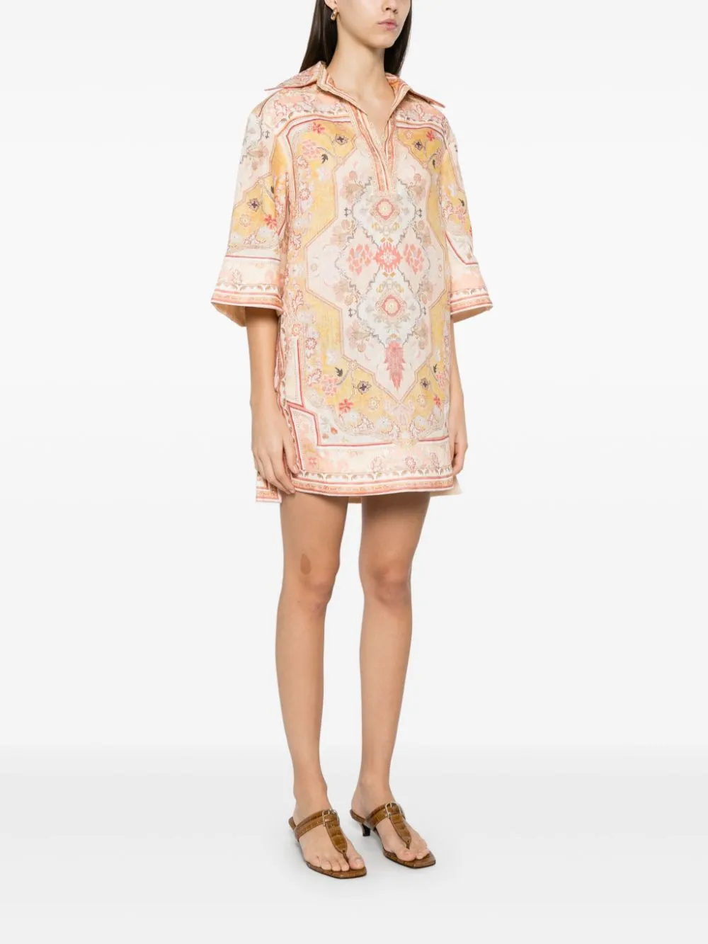 WYLIE PRINTED LINEN TUNIC sold by Lord & Taylor product image thumbnail 3