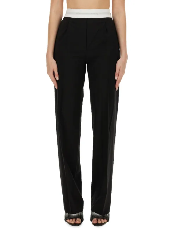 HIGH WAISTED PLEATED PANT WITH LOGO ELASTIC sold by Lord & Taylor
