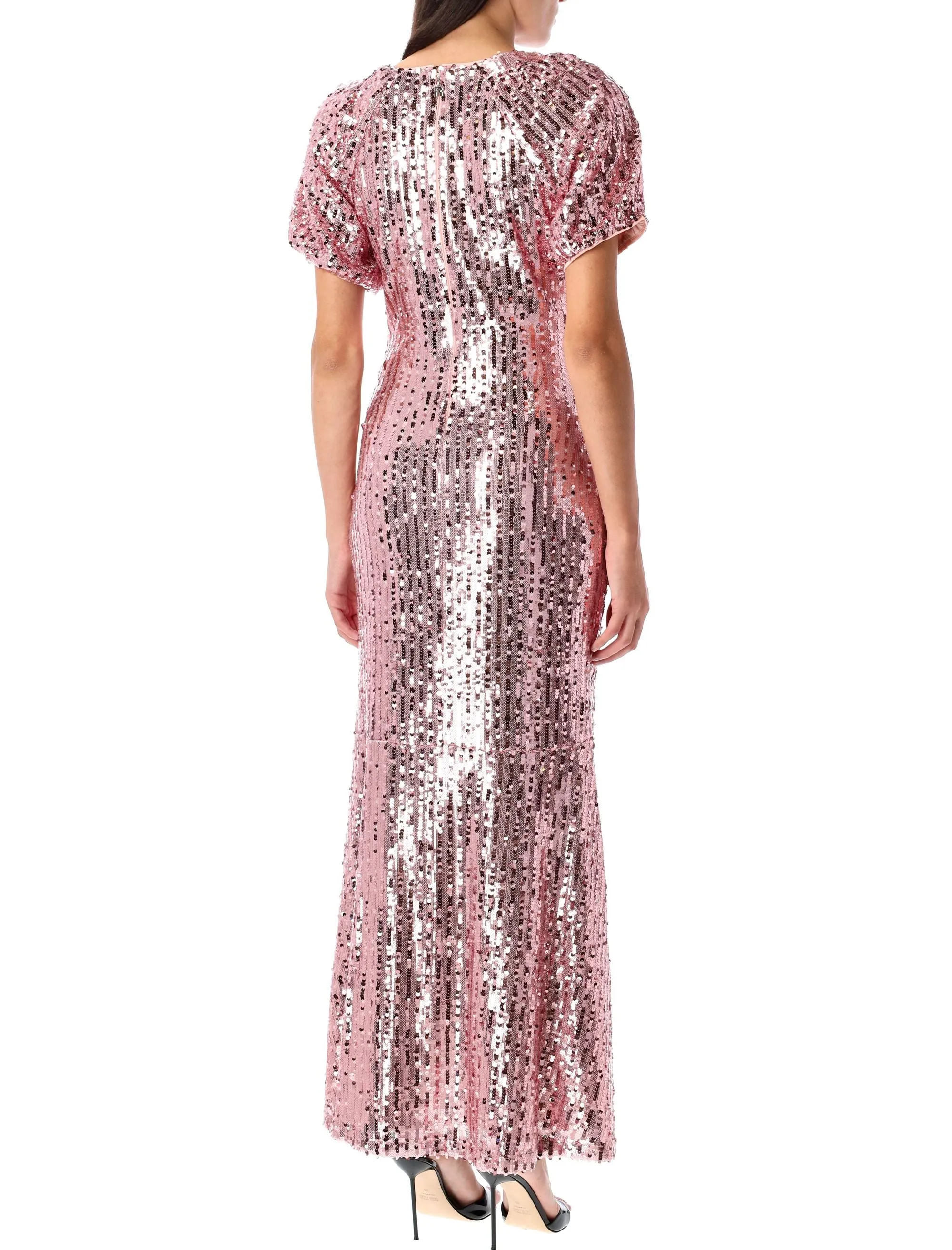 SEQUINS MIDI V-NECK DRESS sold by Lord & Taylor product image thumbnail 2