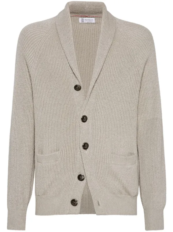 BUTTONED COTTON RIB CARDIGAN sold by Lord & Taylor