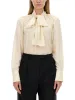 SILK SHIRT WITH LAVALLIu00c9RE COLLAR sold by Lord & Taylor