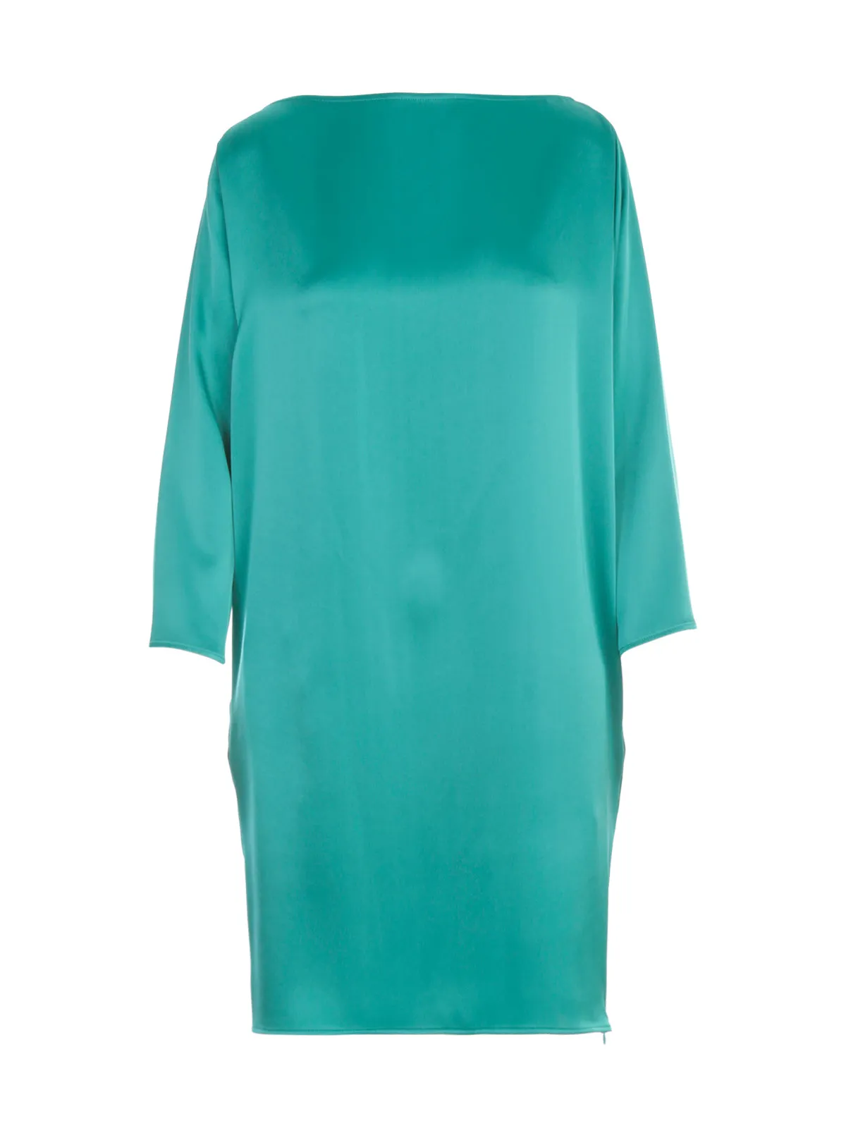NATHALIE SATIN BOAT NECK L/S DRESS sold by Lord & Taylor