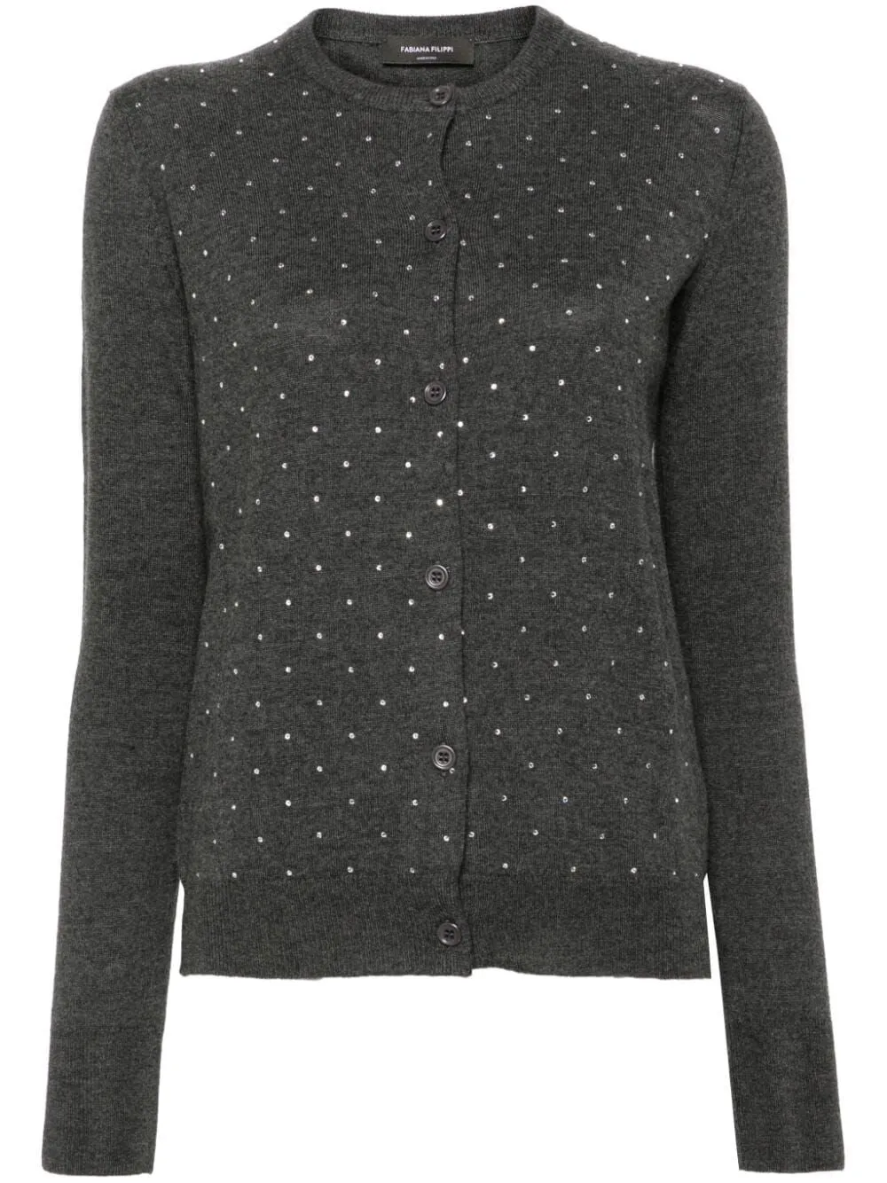 CREW NECK CARDIGAN WITH EMBROIDERY sold by Lord & Taylor product image thumbnail 4