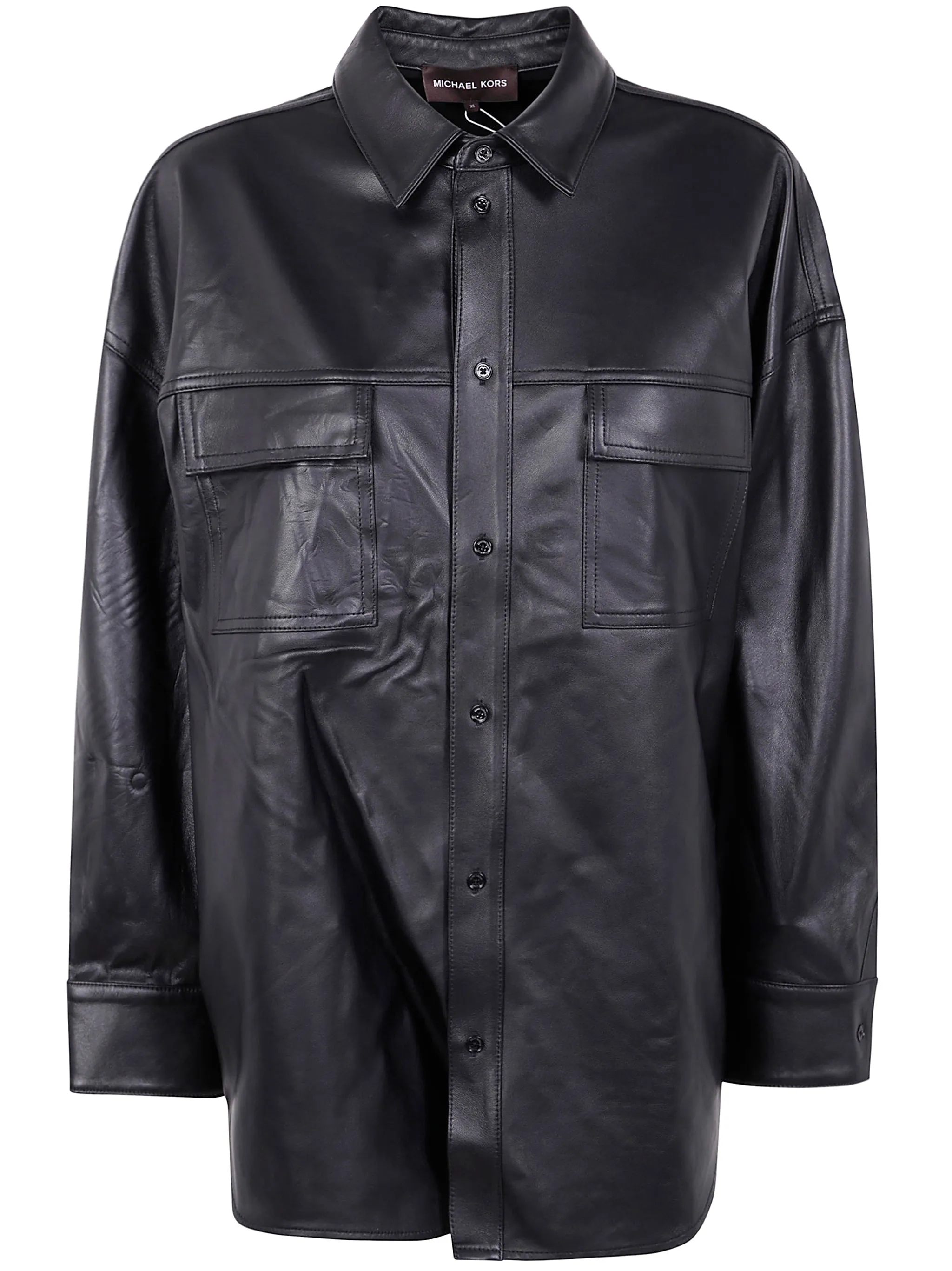 UNISEX OVERSIZED LEATHER SHIRT sold by Lord & Taylor