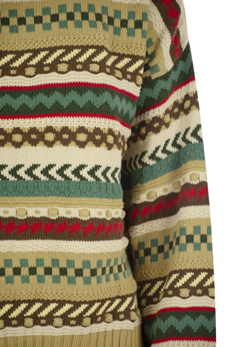 NOVARA - COTTON JUMPER WITH JACQUARD DESIGN sold by Lord & Taylor product image thumbnail 4