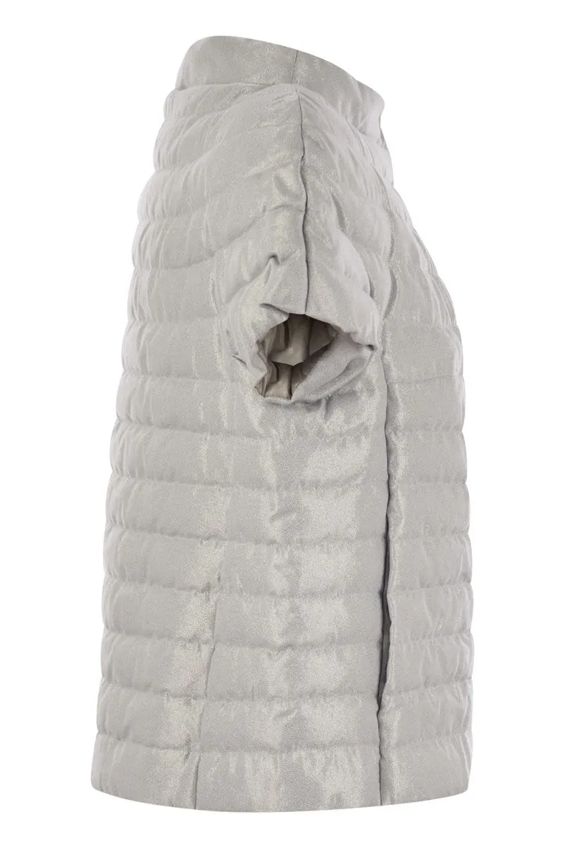 SHORT-SLEEVED METAL-EFFECT CAPE sold by Lord & Taylor product image thumbnail 3