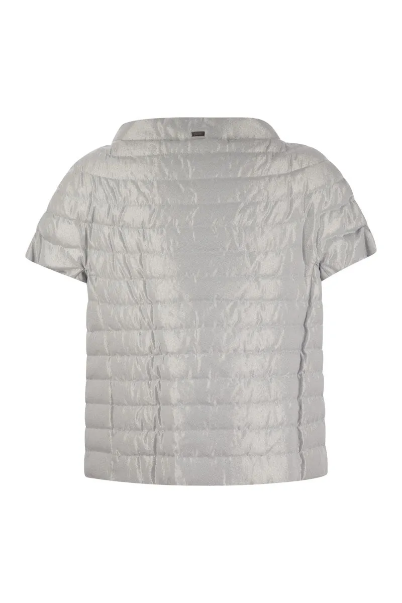 SHORT-SLEEVED METAL-EFFECT CAPE sold by Lord & Taylor product image thumbnail 2